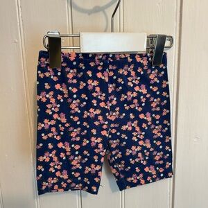 Carters 18m pink & blue floral bike shorts
